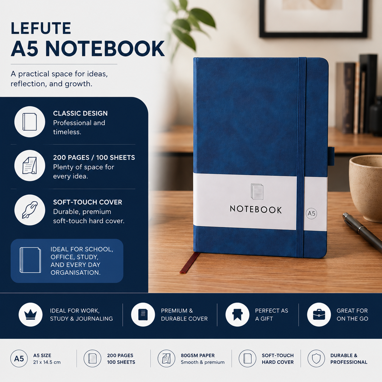 Notebook: A5 Soft Cover